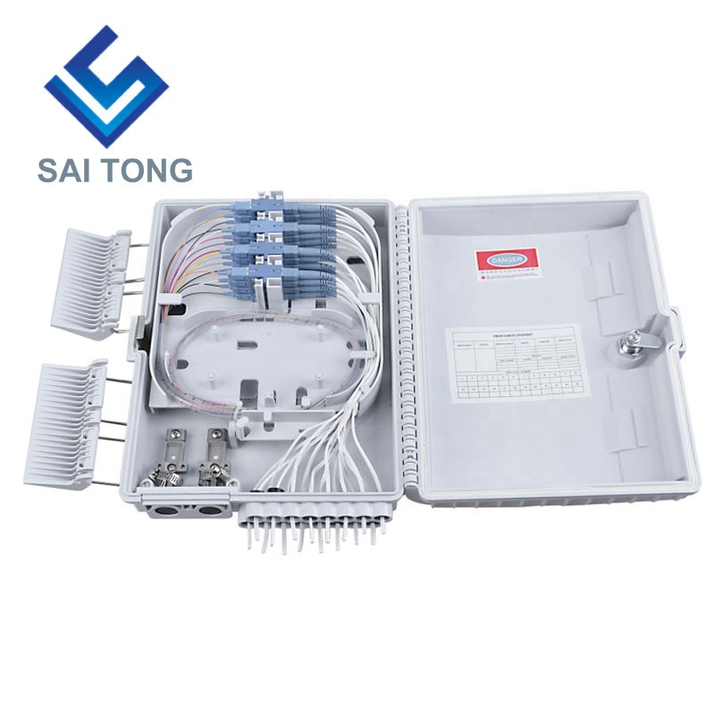 Hộp kết thúc Cixi made16 lõi sc/upc Hộp phân phối FTTH 16 lõi Cáp cao su chống thấm Gland Gpon onu Hộp nối cáp quang