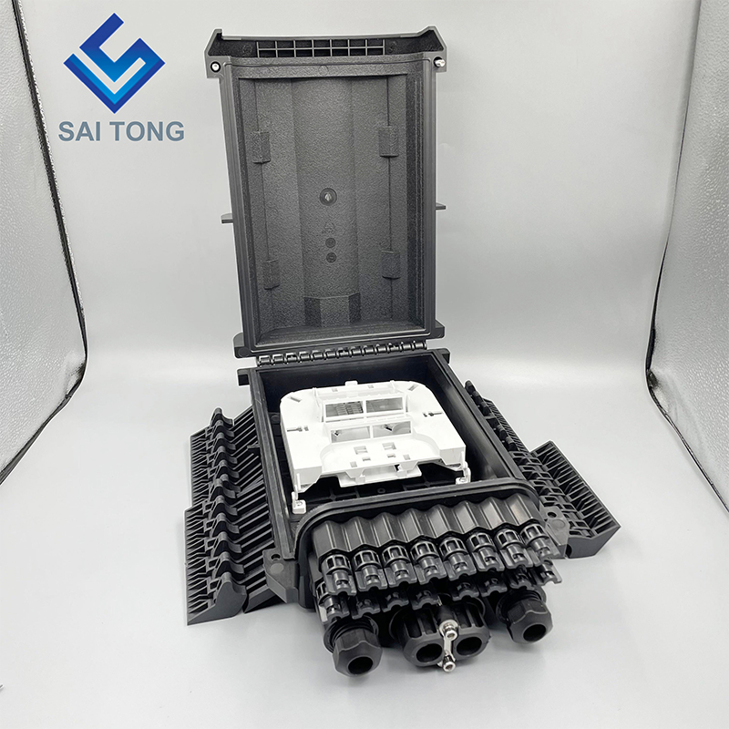 Saitong Fiber Optical 16 Core Splice Enclosure Splitter Hộp Caja Nap Box PLC Splitter Hộp phân phối sợi quang