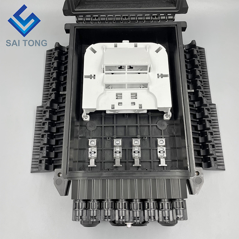 Saitong Fiber Optical 16 Core Splice Enclosure Splitter Hộp Caja Nap Box PLC Splitter Hộp phân phối sợi quang