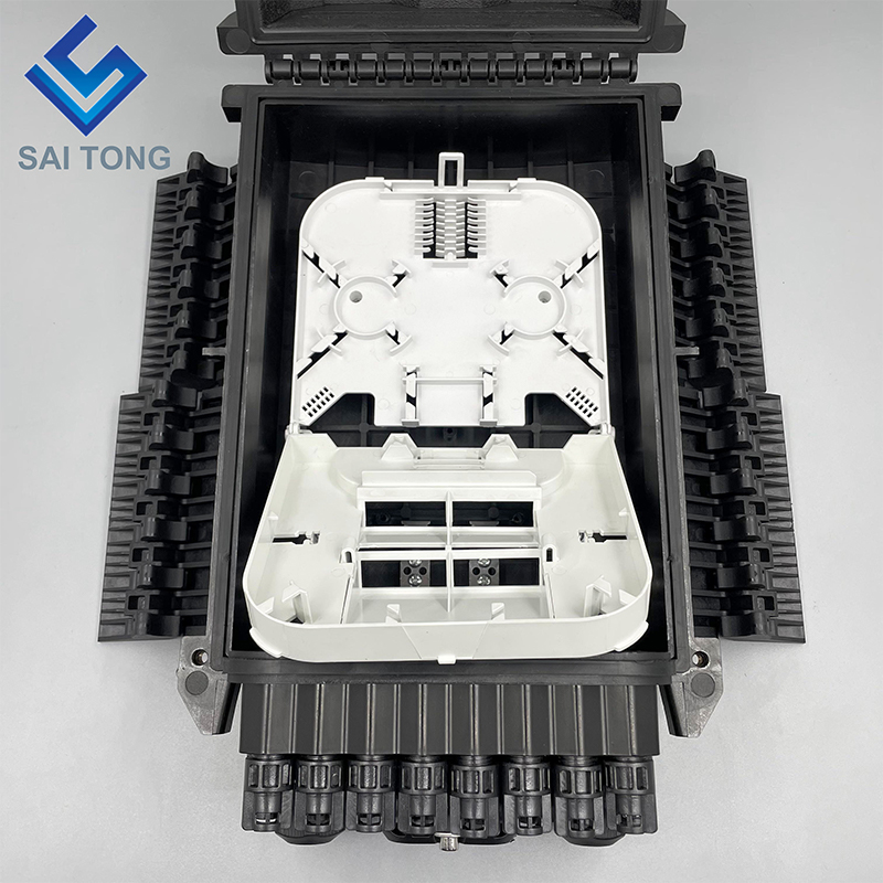 Saitong Fiber Optical 16 Core Splice Enclosure Splitter Hộp Caja Nap Box PLC Splitter Hộp phân phối sợi quang