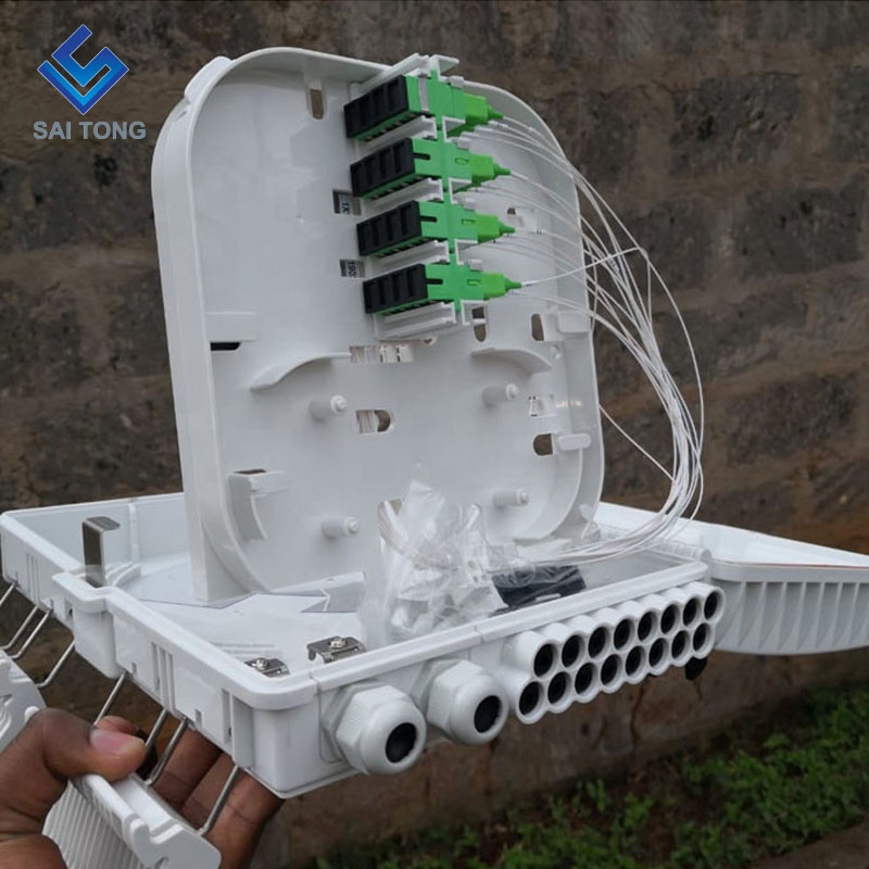 Hộp kết thúc Cixi made16 lõi sc/upc Hộp phân phối FTTH 16 lõi Cáp cao su chống thấm Gland Gpon onu Hộp nối cáp quang