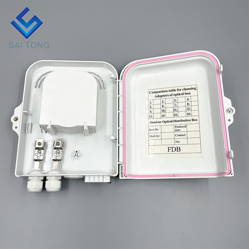 Nhà máy Trung Quốc 48 lõi ftth box plc splitter 4 khay hộp phân phối quang 2 trong 8 cổng NAP cho thiết bị cáp quang