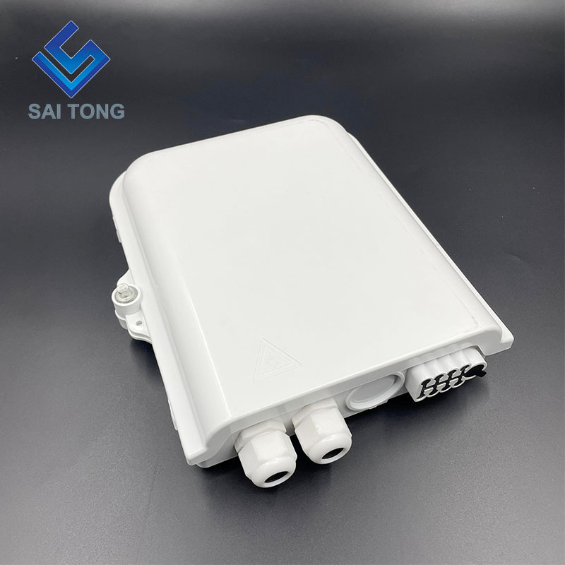 FTTH 8 Core Nhựa Sợi Truy Cập Hộp Thiết Bị Đầu Cuối Ngoài Trời 8 Cổng Cáp Cao Su Chống Thấm Nước Gland Gpon onu Hộp Cáp Quang FDB/ATB