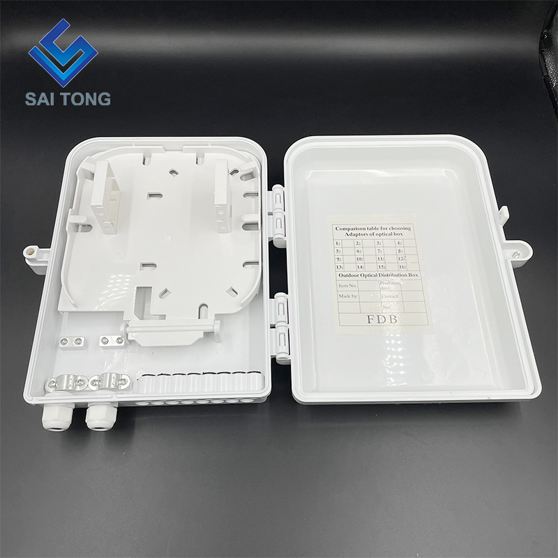 Hộp phân phối cáp quang FTTH BOX 16 lõi ngoài trời 16 cổng với hộp đầu cuối bộ chia plc 1x16 để treo tường và gắn Cực