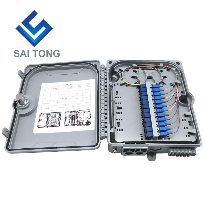 Cáp Quang FTTH Ngoài Trời 12 Lõi/Cổng IP65 Hộp Kết Nối Cáp Chống Nước Gland Gpon Onu Hộp Nối Sợi Quang Hộp Nhựa Ngủ Trưa