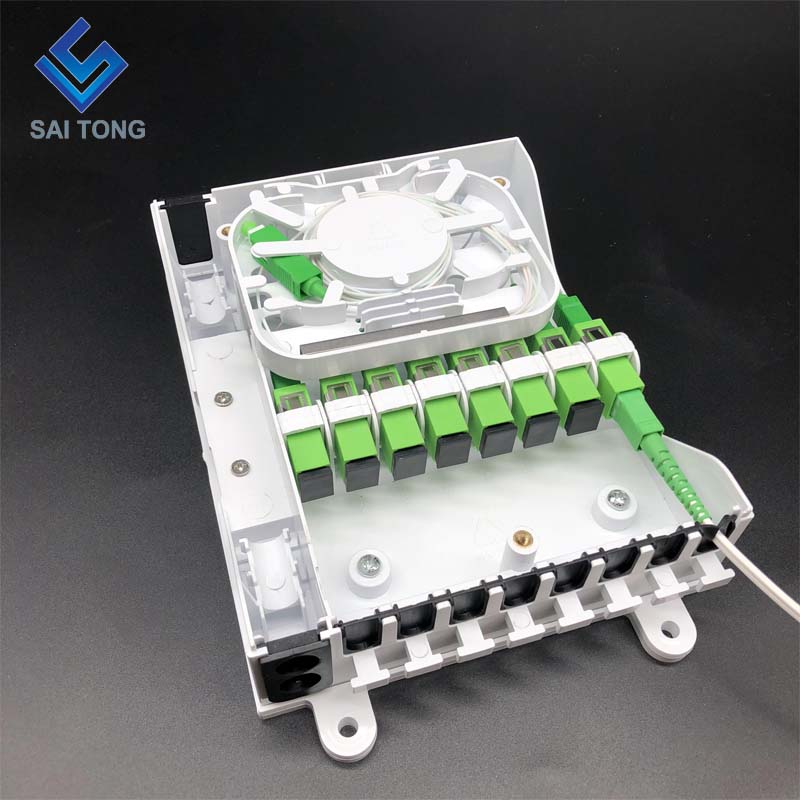 Cixi Saitong Hộp đầu cuối sợi quang FTTH 8 Core trong nhà và ngoài trời 8 cổng Mini treo tường Sản phẩm mới mang phong cách Ukraine