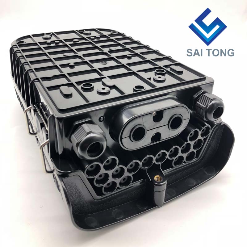 Saitong Made16 Hộp bao vây cáp quang lõi PLC FTTH FTTX FTTP Hộp kết thúc sợi quang IP65 Hộp nối cáp quang ngoài trời Ngủ trưa