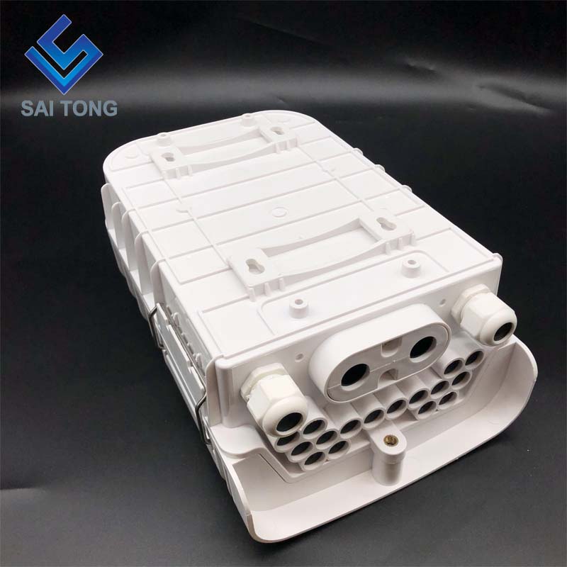 Hộp đóng sợi quang Saitong 16 lõi PLC FTTH FTTX FTTP Hộp kết thúc sợi quang IP65 Hộp nối cáp quang ngoài trời Phong cách MỚI