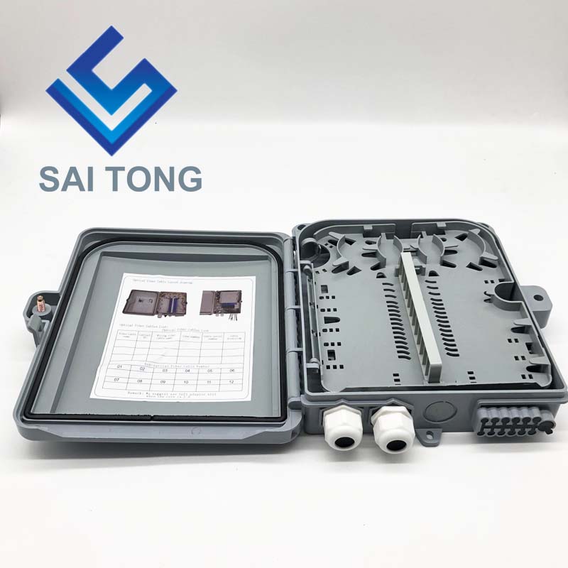 Cung cấp Giá rẻ Hộp nối cáp quang FTTH Outdoor 12 lõi IP65 Cáp chống nước Gland Gpon Hộp nối cáp quang Onu