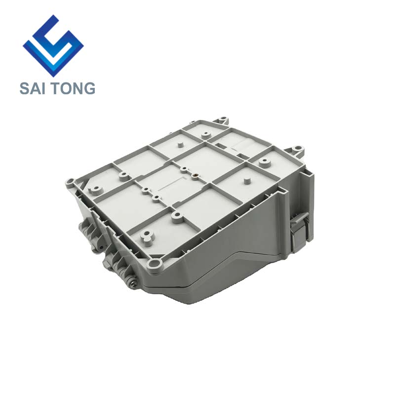 FTTH Saitong IP65 Hộp đầu cuối cáp quang 16 lõi PC + Vật liệu ABS Hộp phân phối 16 cổng ngoài trời có 2 khay