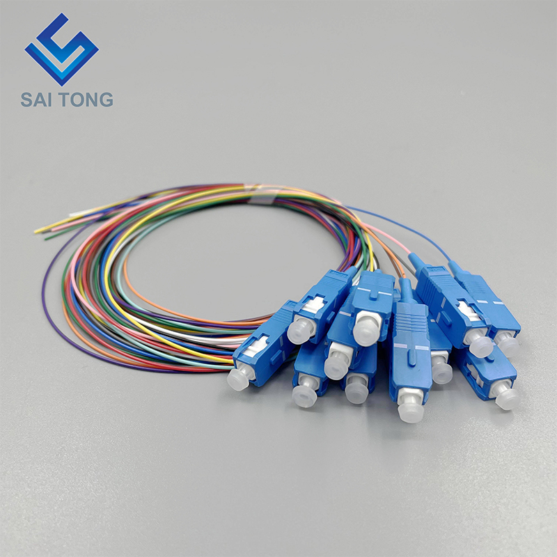 Sợi quang pigtail sc upc sc-upc dây vá pigtail 12 lõi sc / upc với chất lượng tốt và giá tốt