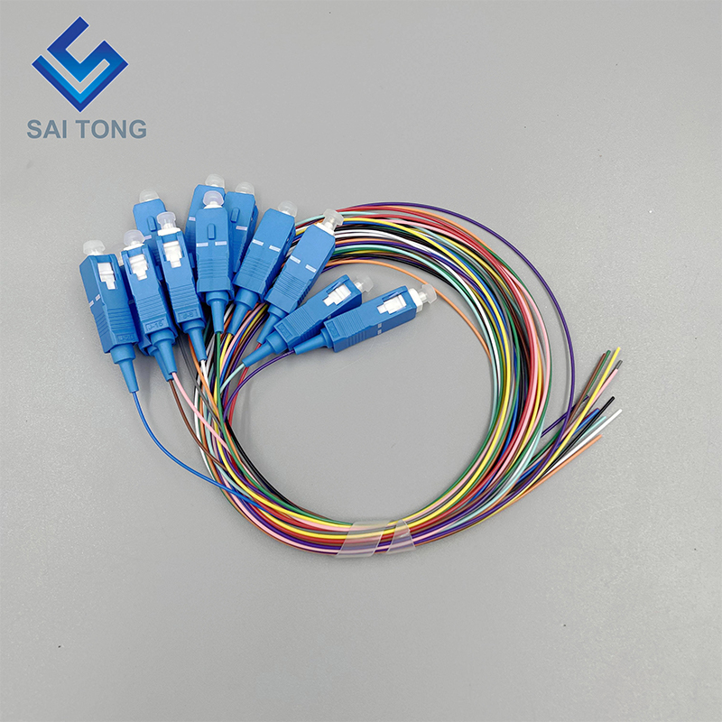 Sợi quang pigtail sc upc sc-upc dây vá pigtail 12 lõi sc / upc với chất lượng tốt và giá tốt