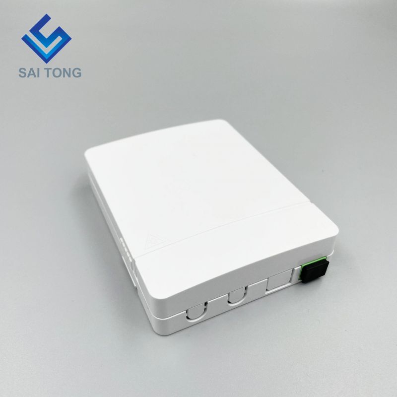 Ninh Ba Saitong Giá tốt Mini 2 lõi Hộp kết thúc sợi quang FTTH Hộp phân phối thiết bị đầu cuối sợi quang trong nhà