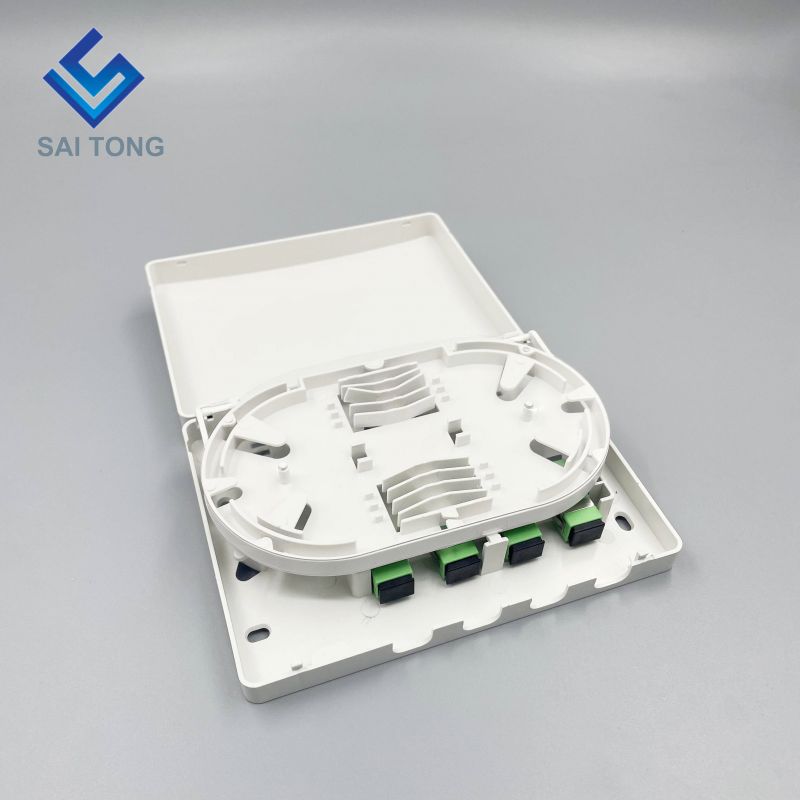 Cung cấp chất lượng tốt 4 lõi Cáp quang FTTH hộp kết cuối mini/4 cổng Máy tính để bàn Hộp ftth nhỏ/Thiết bị cáp quang mini