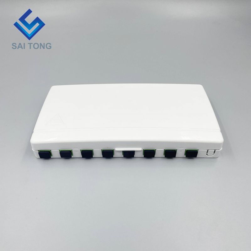 Cung cấp hộp phối quang 8 lõi 8 cổng hộp đầu cuối nhỏ Hộp đấu dây cáp quang FTTH có bộ chuyển đổi SC LC