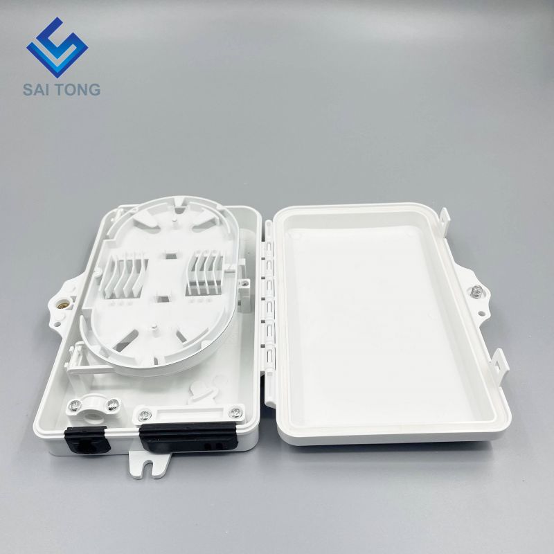 IP65 Cung cấp 1/2 cổng mini FTTH hộp cáp quang 2 lõi nhựa ngoài trời hộp đầu cuối cáp quang với bộ chuyển đổi SC LC