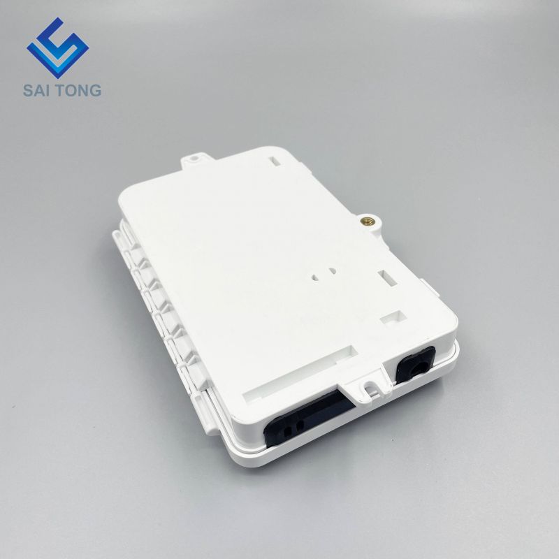 IP65 Cung cấp 1/2 cổng mini FTTH hộp cáp quang 2 lõi nhựa ngoài trời hộp đầu cuối cáp quang với bộ chuyển đổi SC LC