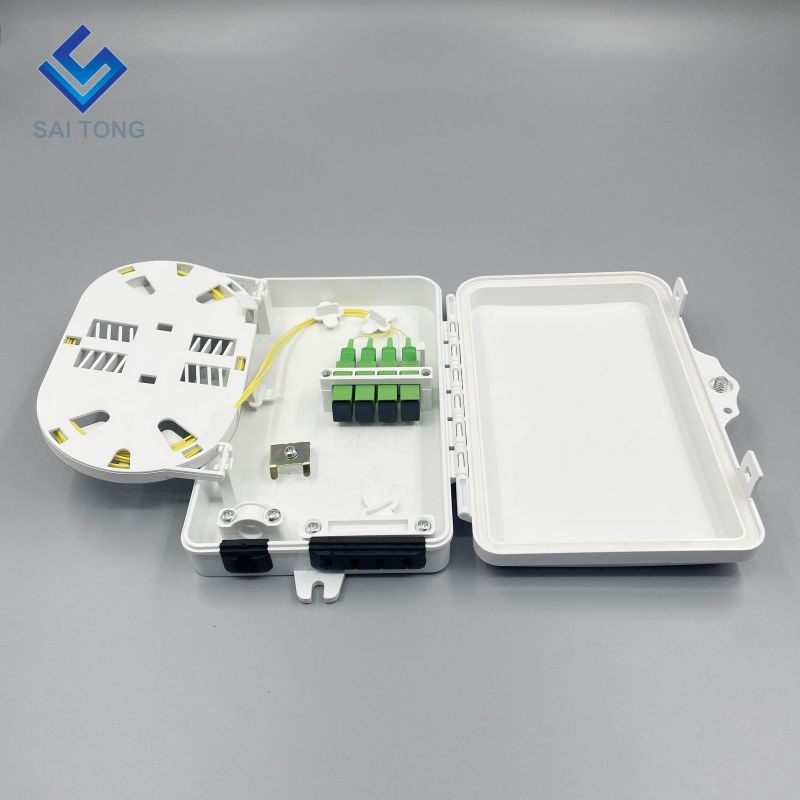 IP65 Cung cấp 1 đầu vào 4 đầu ra ST-F311 FTTH Mini 6 lõi Bộ phân phối cáp quang Khung kết thúc Hộp FDB ngoài trời