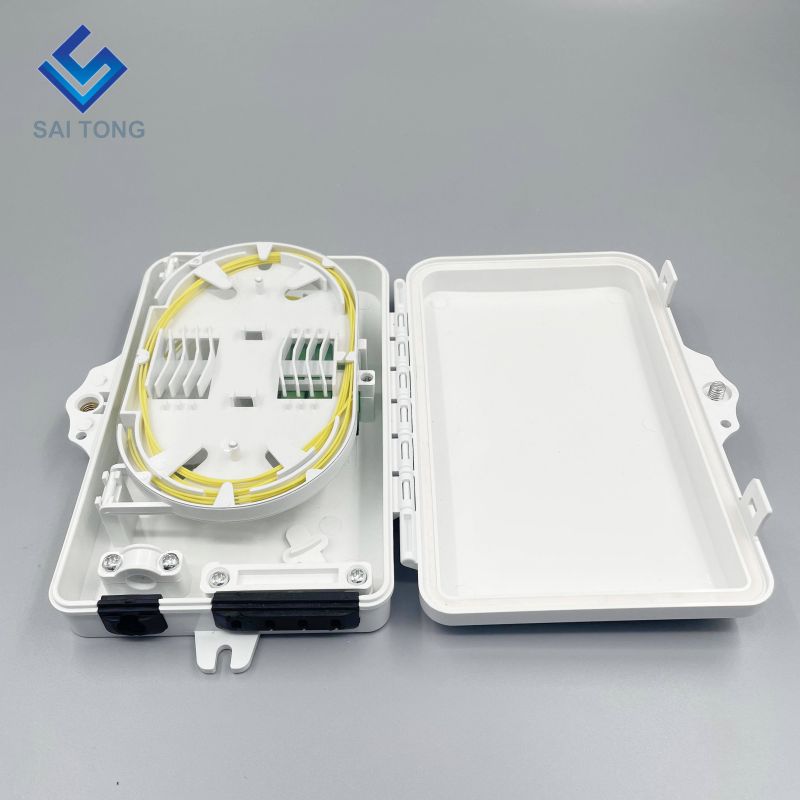 IP65 Cung cấp 1 đầu vào 4 đầu ra ST-F311 FTTH Mini 6 lõi Bộ phân phối cáp quang Khung kết thúc Hộp FDB ngoài trời