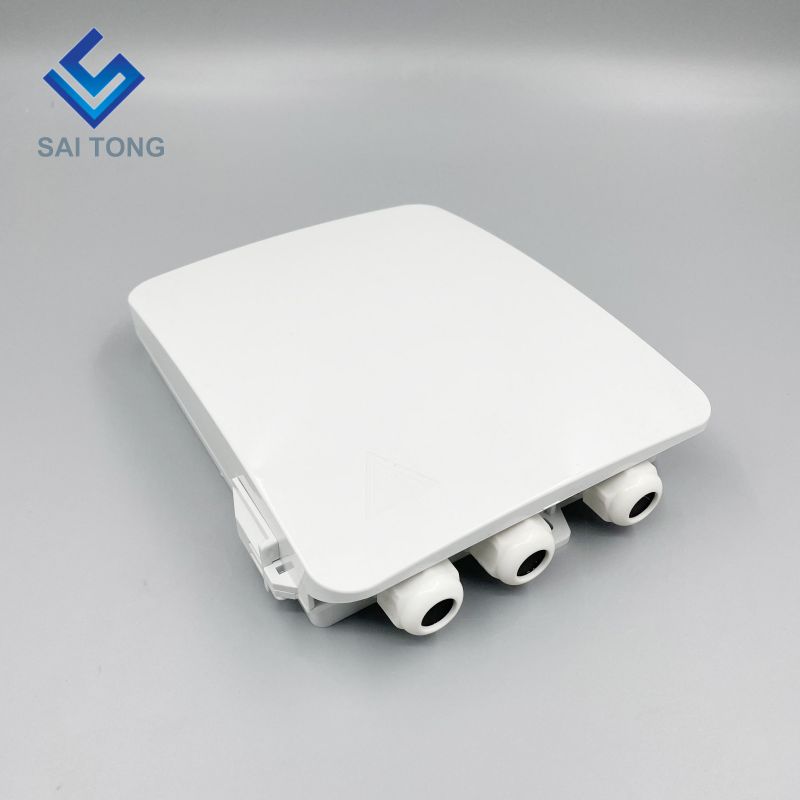 Cixi Saitong Hộp thiết bị đầu cuối sợi quang FTTH 8 lõi trong nhà Hộp sợi quang 8 cổng treo tường 1 vào/3 ra FDB Sản phẩm mới