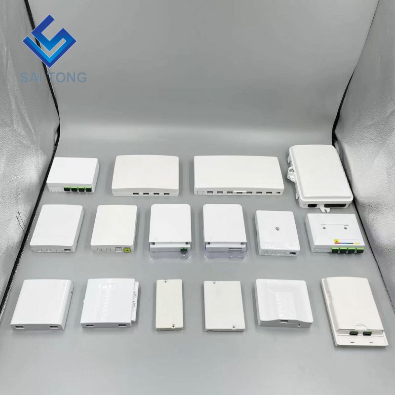 2 cổng lõi treo tường Bảng điều khiển ổ cắm Hộp 2 cổng Mini FTTH tấm mặt bảng hộp thiết bị đầu cuối sợi quang cho bộ chuyển đổi Earless