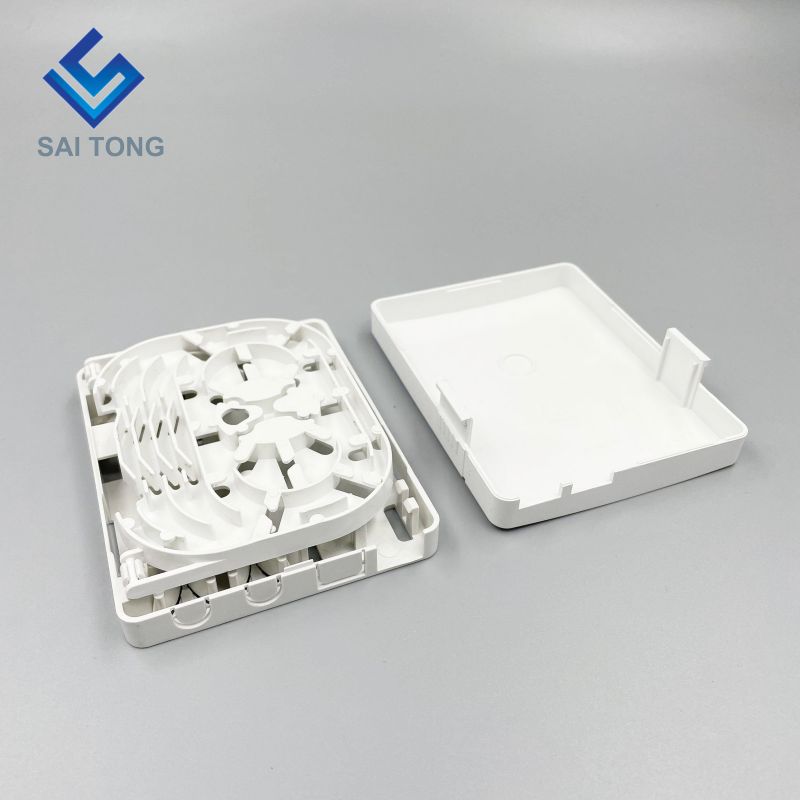 2 cổng lõi treo tường Bảng điều khiển ổ cắm Hộp 2 cổng Mini FTTH tấm mặt bảng hộp thiết bị đầu cuối sợi quang cho bộ chuyển đổi Earless