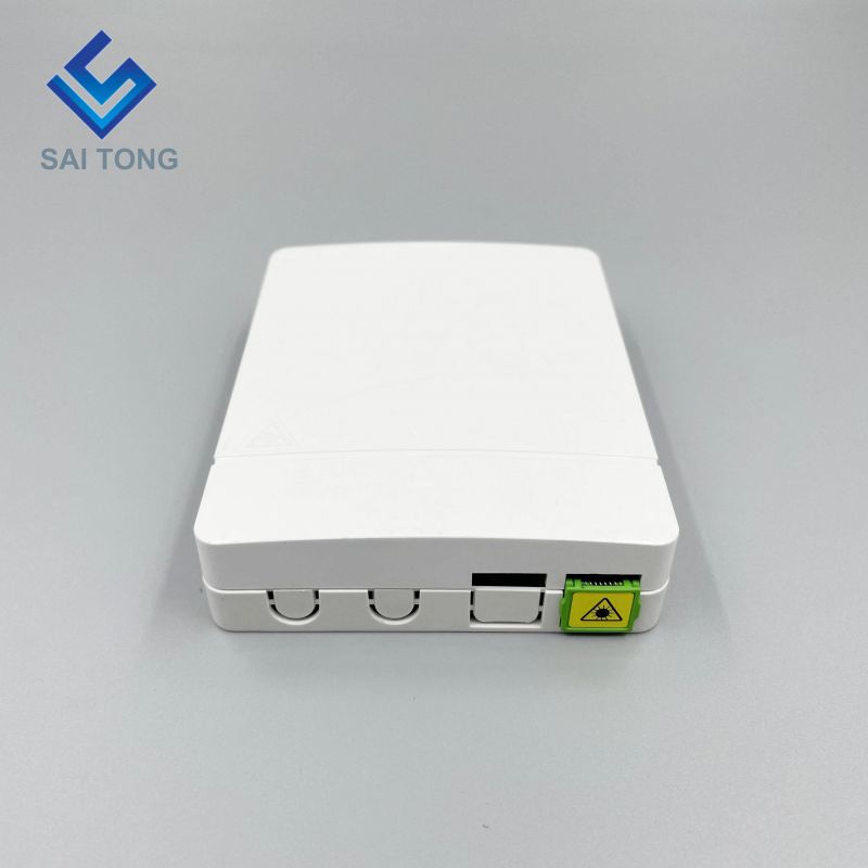 2 cổng lõi treo tường Bảng điều khiển ổ cắm Hộp 2 cổng Mini FTTH tấm mặt bảng hộp thiết bị đầu cuối sợi quang cho bộ chuyển đổi Earless