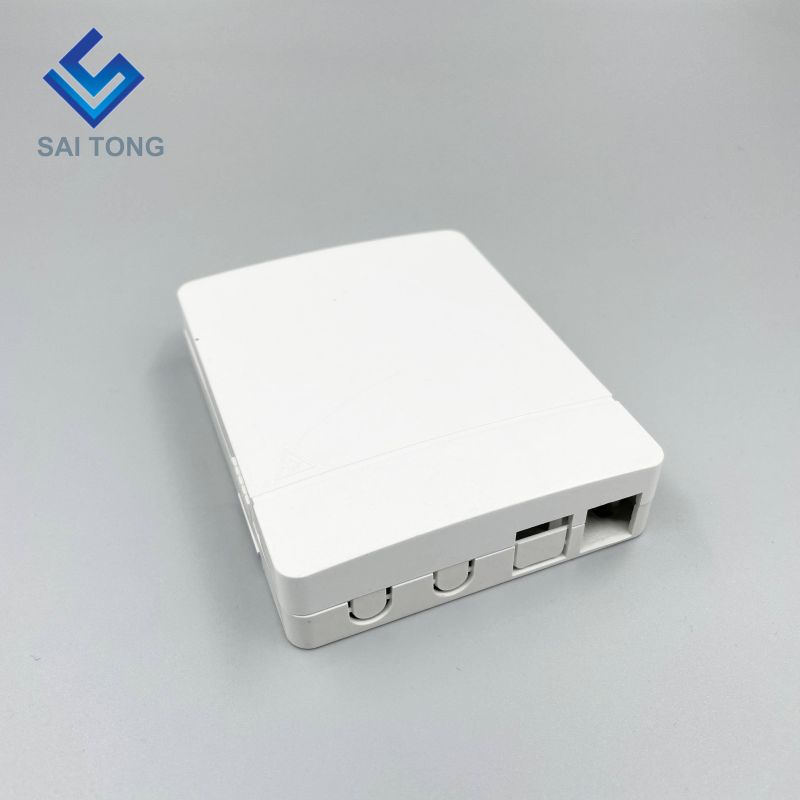 2 cổng lõi treo tường Bảng điều khiển ổ cắm Hộp 2 cổng Mini FTTH tấm mặt bảng hộp thiết bị đầu cuối sợi quang cho bộ chuyển đổi Earless