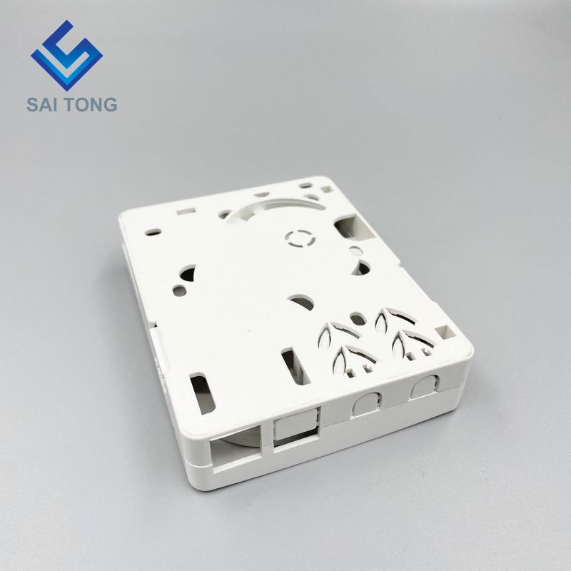 2 cổng lõi treo tường Bảng điều khiển ổ cắm Hộp 2 cổng Mini FTTH tấm mặt bảng hộp thiết bị đầu cuối sợi quang cho bộ chuyển đổi Earless