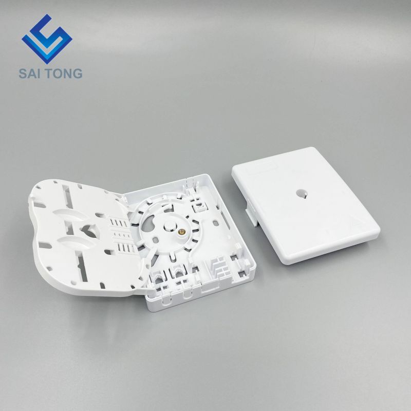 Hộp kết thúc sợi quang 2 lõi chống nước FTTH chống bụi/Ổ cắm tường sợi quang 2 cổng SC/Máy tính để bàn Hộp FTTH nhỏ