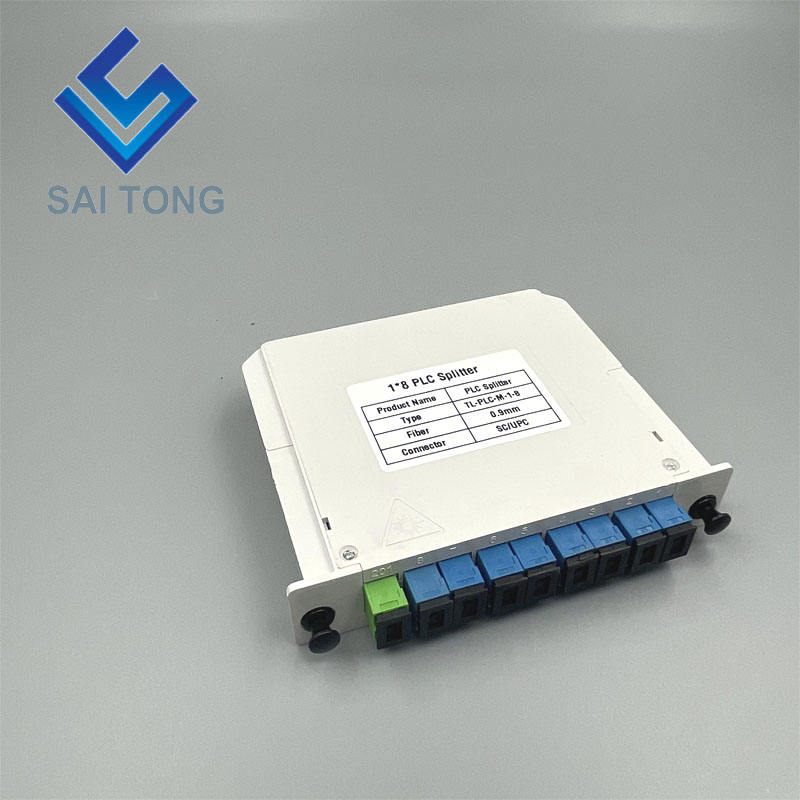 SC/UPC 1 x 8 Bộ chia PLC sợi quang Bộ chia loại ống nhỏ Bộ chia Plc Bộ tách hộp SC UPC LGX chống thấm nước Loại băng cassette