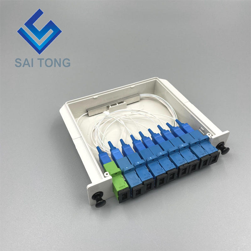 SC/UPC 1 x 8 Bộ chia PLC sợi quang Bộ chia loại ống nhỏ Bộ chia Plc Bộ tách hộp SC UPC LGX chống thấm nước Loại băng cassette