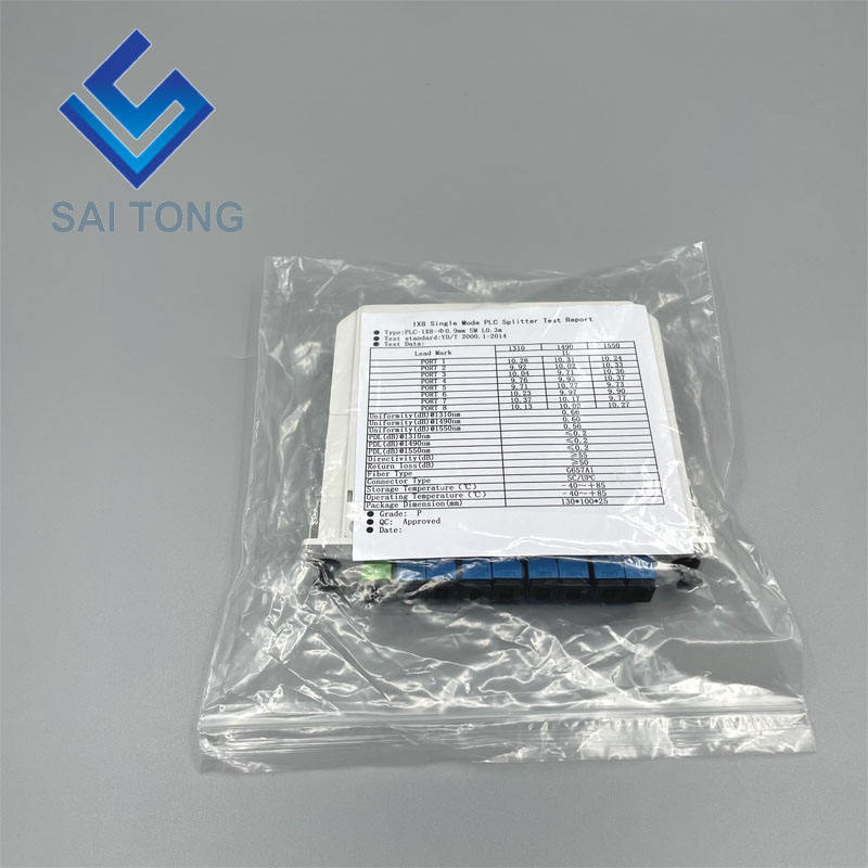 SC/UPC 1 x 8 Bộ chia PLC sợi quang Bộ chia loại ống nhỏ Bộ chia Plc Bộ tách hộp SC UPC LGX chống thấm nước Loại băng cassette