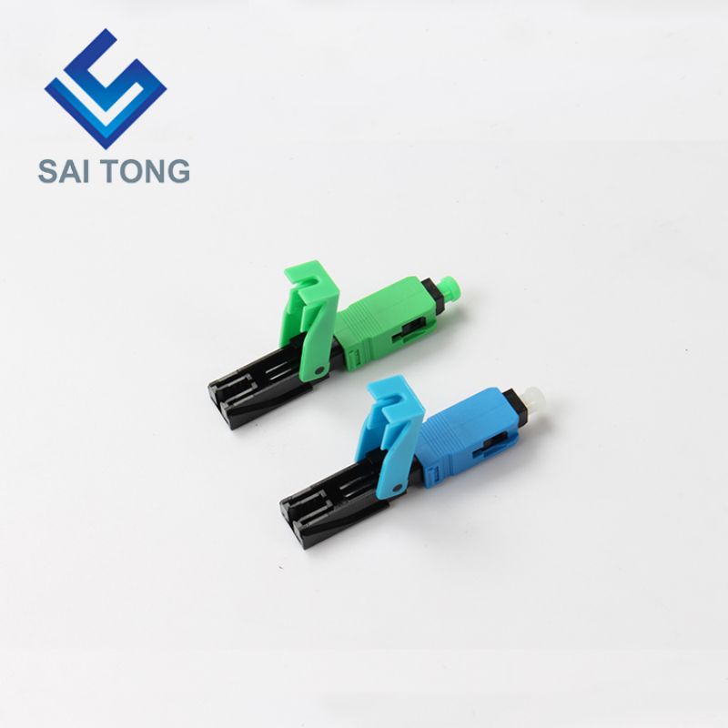 Cáp quang FTTH Đầu nối nhanh sc apc cáp quang màu xanh lá cây đầu nối nhanh Đầu nối nhanh Trường lắp ráp Singlemode