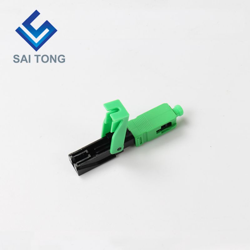 Cáp quang FTTH Đầu nối nhanh sc apc cáp quang màu xanh lá cây đầu nối nhanh Đầu nối nhanh Trường lắp ráp Singlemode