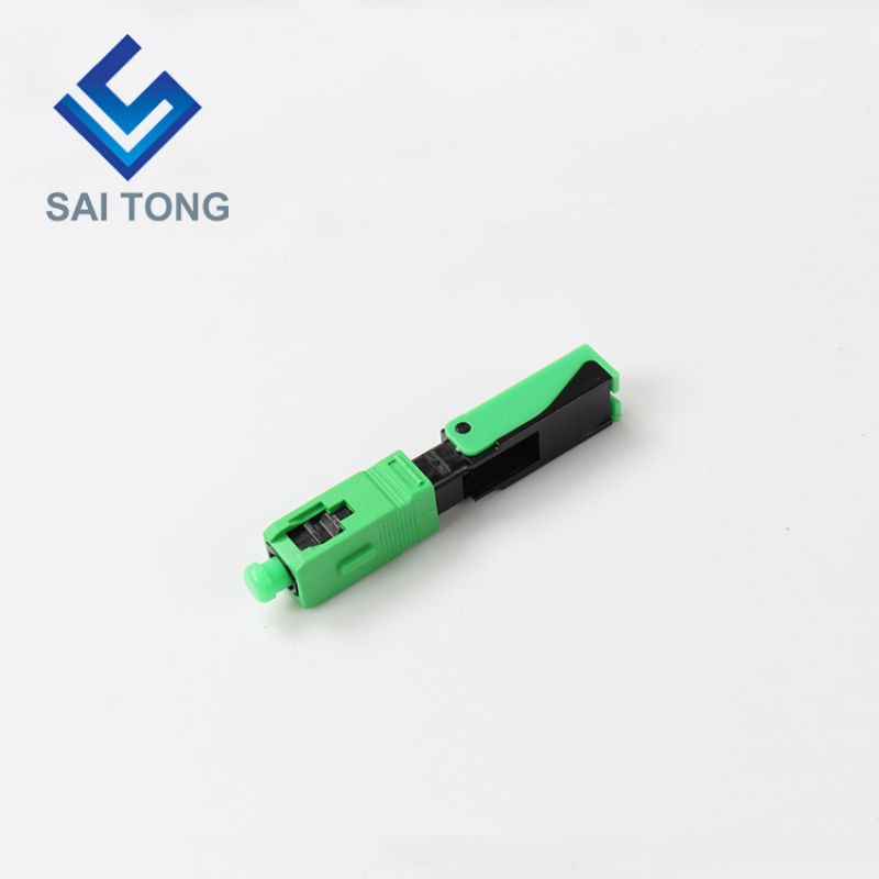 Cáp quang FTTH Đầu nối nhanh sc apc cáp quang màu xanh lá cây đầu nối nhanh Đầu nối nhanh Trường lắp ráp Singlemode