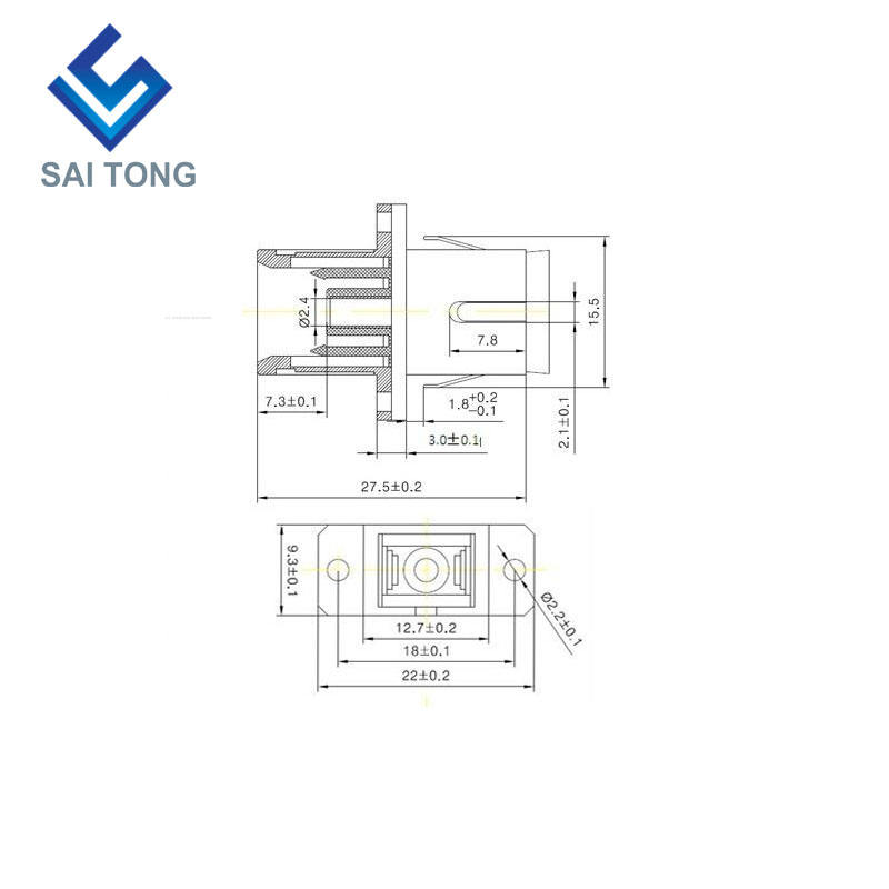 SC-SC PC UPC SM Đầu nối sợi quang Simplex Bộ điều hợp sợi quang SC / UPC giá rẻ để kiểm tra sợi quang