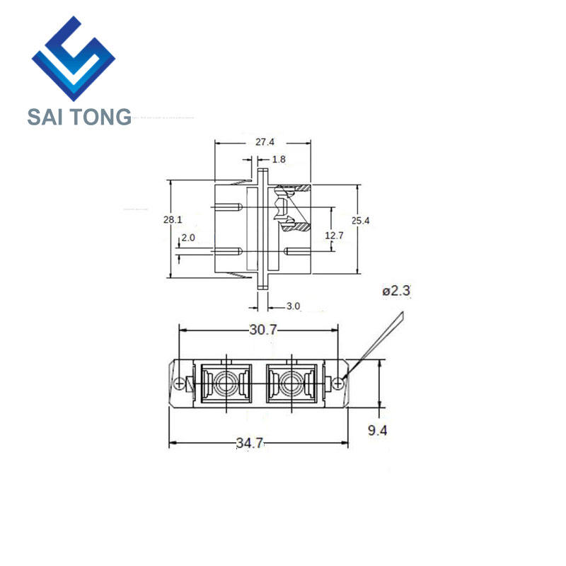 Đầu nối sợi quang kép SC-SC APC MM Bộ điều hợp sợi quang SC / UPC giá rẻ để kiểm tra sợi quang