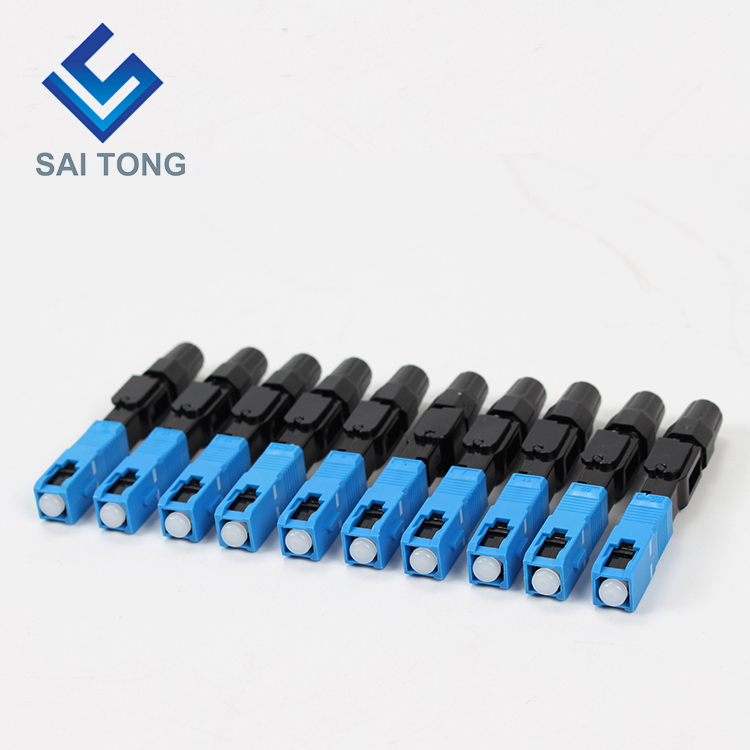 Saitong Cung cấp thiết bị liên lạc đầu nối nhanh sc/upc ftth Đầu nối nhanh sợi quang Đầu nối sợi quang