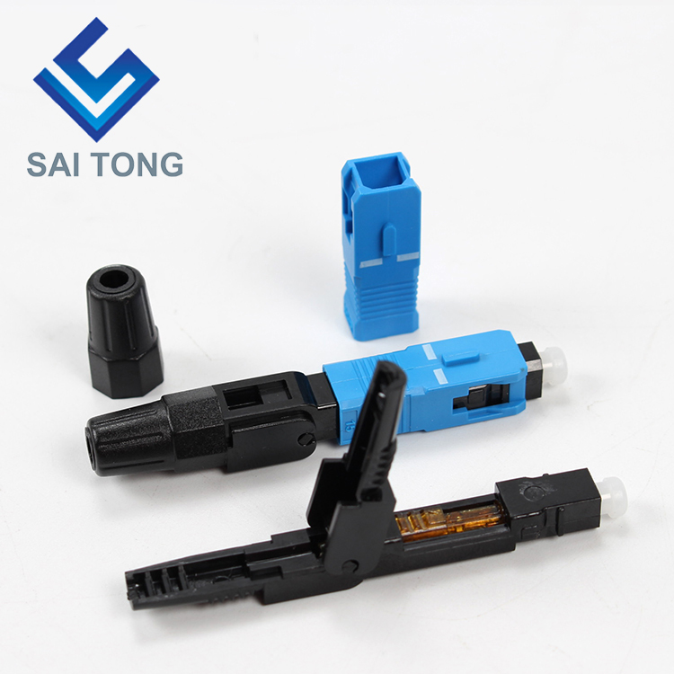 Saitong Cung cấp thiết bị liên lạc đầu nối nhanh sc/upc ftth Đầu nối nhanh sợi quang Đầu nối sợi quang