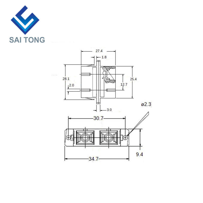 2022 SC-SC PC UPC SM Đầu nối sợi quang kép Bộ điều hợp sợi quang SC / UPC giá rẻ để kiểm tra sợi quang