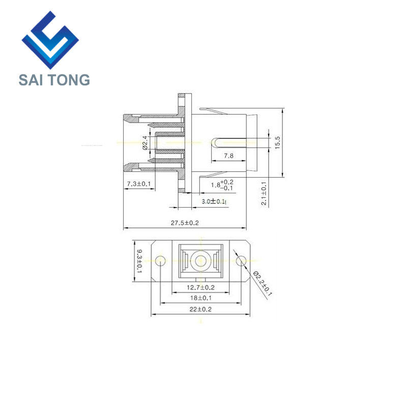 Đầu nối sợi quang SC-SC APC SM Simplex Bộ điều hợp sợi quang SC / APC giá rẻ để kiểm tra sợi quang