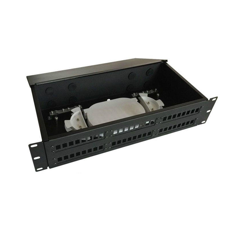 Chuyên nghiệp 19 inch ftth 48 cổng sc lc rack mount sợi quang phân phối khung sợi quang patch panel rack mount ODF