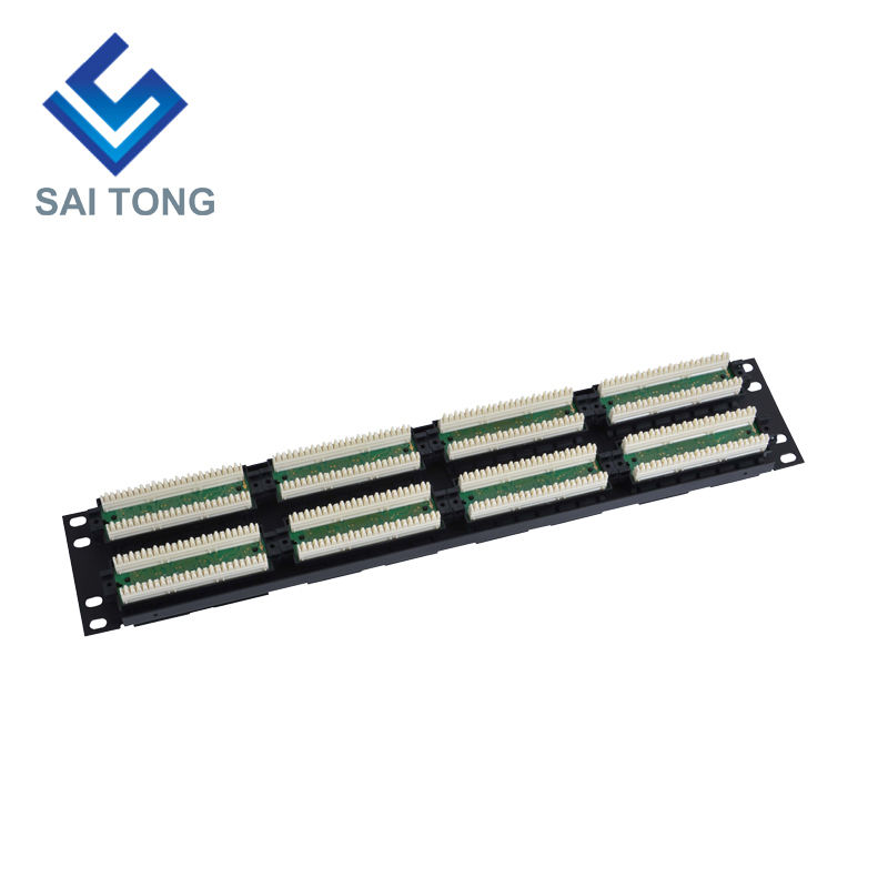 2U 19 '' 48 Cổng RJ45 Áo khoác Krone, Giá đỡ bằng thép Cat6 Patch Panel Trống Unshielded utp Cat5e CAT6 CAT6A RJ45 Patch