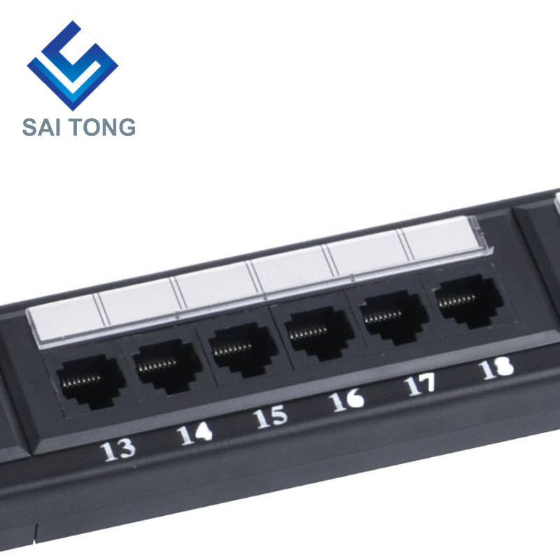 1U 19'' 24 Cổng RJ45 Áo khoác Krone, Giá đỡ bằng thép Bảng vá Cat5e Trống Unshielded utp Cat5e CAT5 CAT6 Bảng vá RJ45