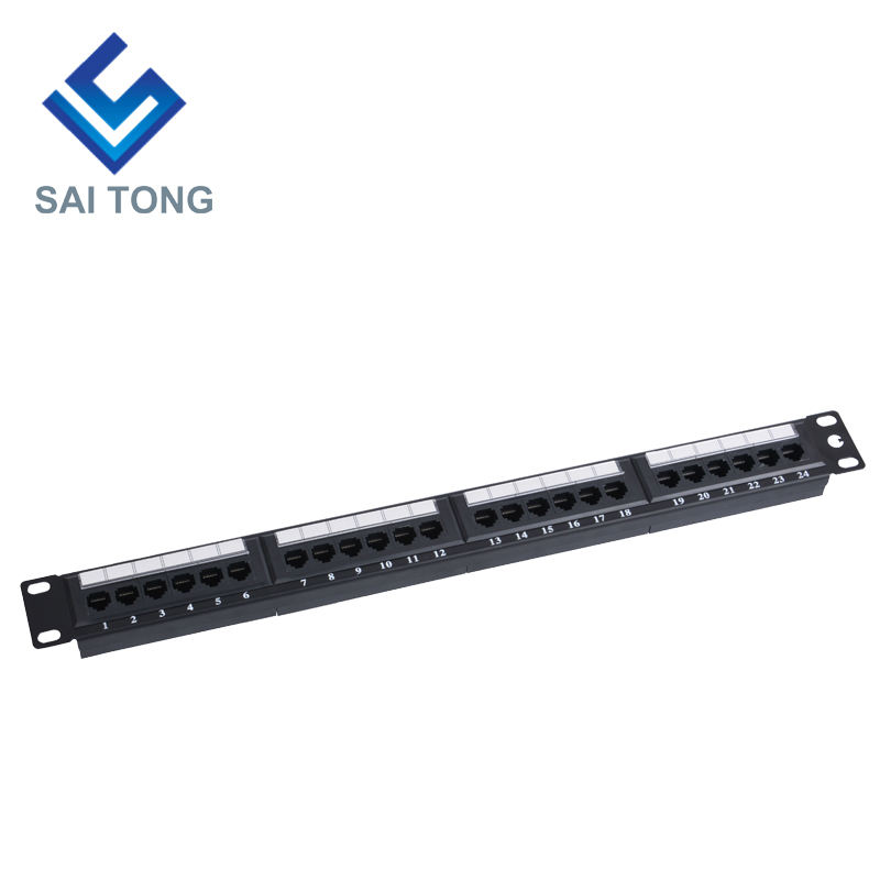 1U 19'' 24 Cổng RJ45 Áo khoác Krone, Giá đỡ bằng thép Bảng vá Cat5e Trống Unshielded utp Cat5e CAT5 CAT6 Bảng vá RJ45