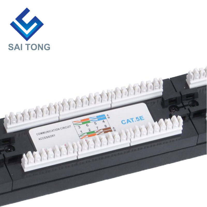 1U 19'' 24 Cổng RJ45 Áo khoác Krone, Giá đỡ bằng thép Bảng vá Cat5e Trống Unshielded utp Cat5e CAT5 CAT6 Bảng vá RJ45