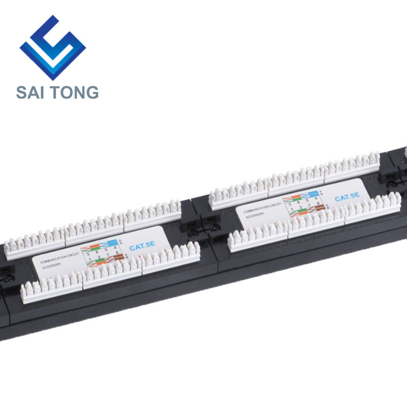 1U 19'' 24 Cổng RJ45 Áo khoác Krone, Giá đỡ bằng thép Bảng vá Cat5e Trống Unshielded utp Cat5e CAT5 CAT6 Bảng vá RJ45