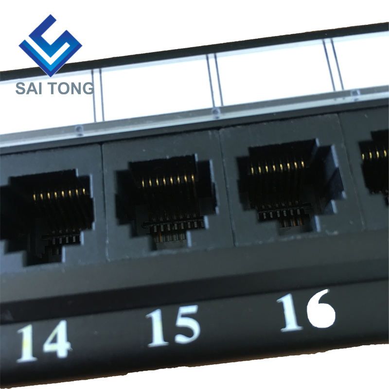 1U 19'' 24 Cổng RJ45 Áo khoác Krone, Giá đỡ bằng thép Bảng vá Cat5e Trống Unshielded utp Cat5e CAT5 CAT6 Bảng vá RJ45