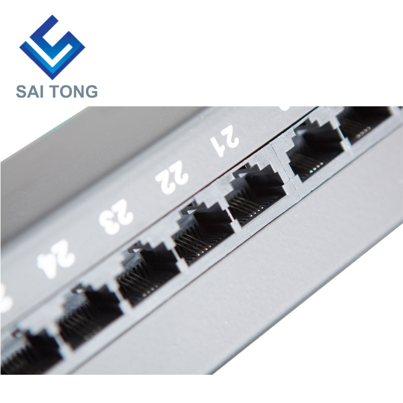 1U 19'' 25 Cổng RJ45 Áo khoác Krone, Giá đỡ bằng thép Cat6 Patch Panel Trống Unshielded utp Cat5e CAT5 RJ45 Patch panel